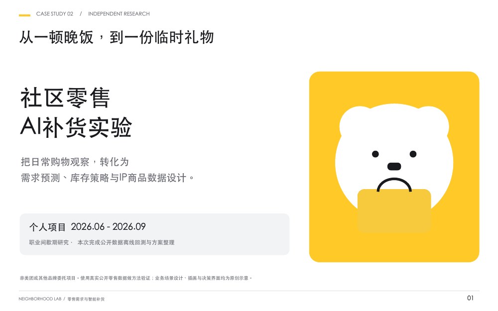社区零售 AI 补货实验封面